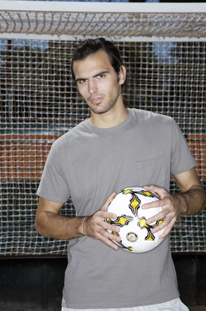  サッカー ボールを持つプレイヤー - 写真・画像