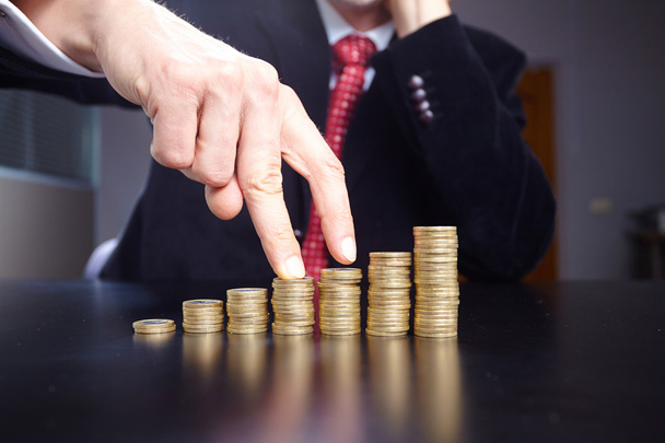 business man with coins - Photo, Image