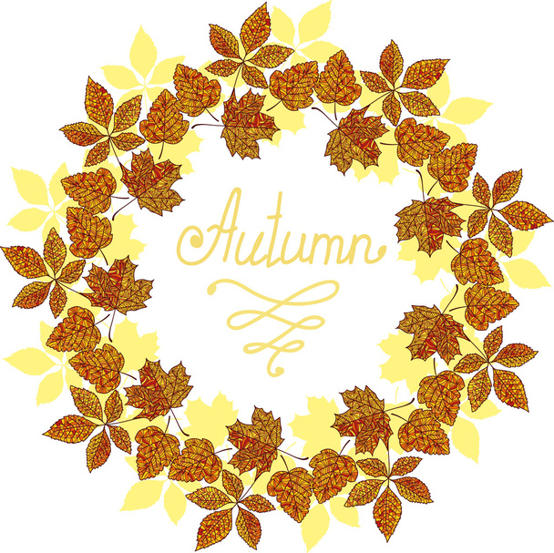 Stock Vector Illustration: autumn leaf background - Vector, Image