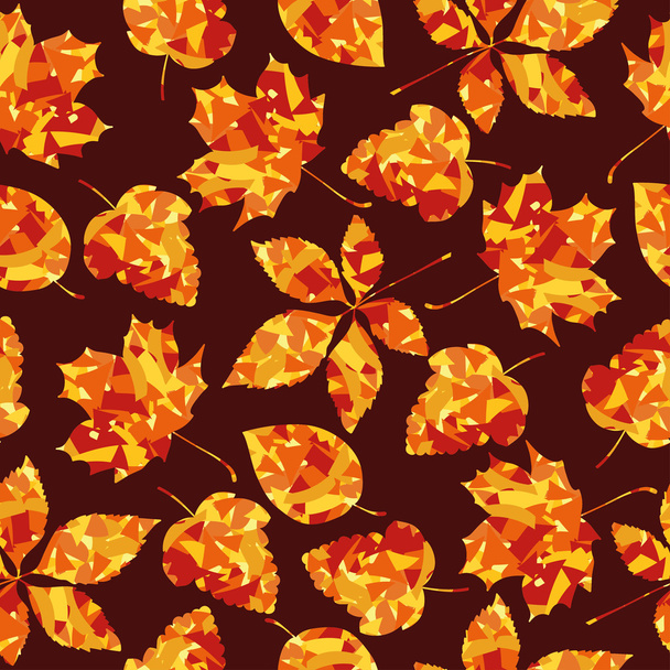 Illustration vectorielle de stock : feuilles d'automne sans couture
 - Vecteur, image
