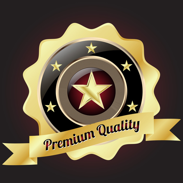 Знак качества Golden Premium
 - Вектор,изображение