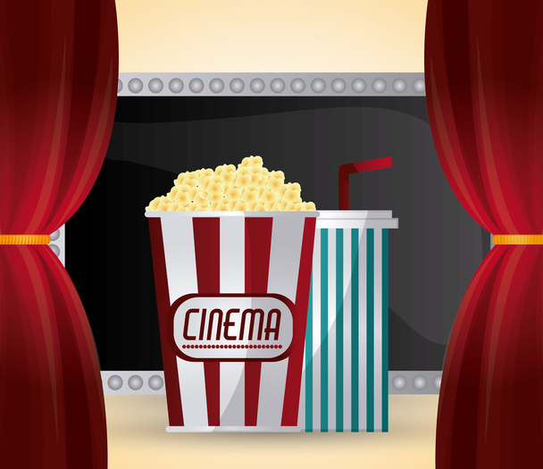 Cinema en film ontwerp - Vector, afbeelding