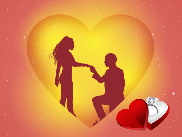 proposal of love - Foto, afbeelding