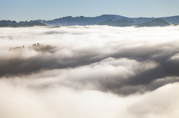 山の上の霧 - 写真・画像