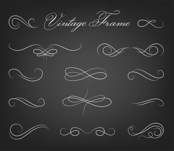Vintage elements and page decoration - Vector, Image