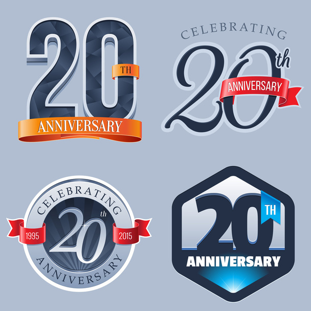 Logo k výročí 20 let - Vektor, obrázek