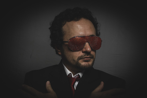 businessman with funny glasses  - Zdjęcie, obraz