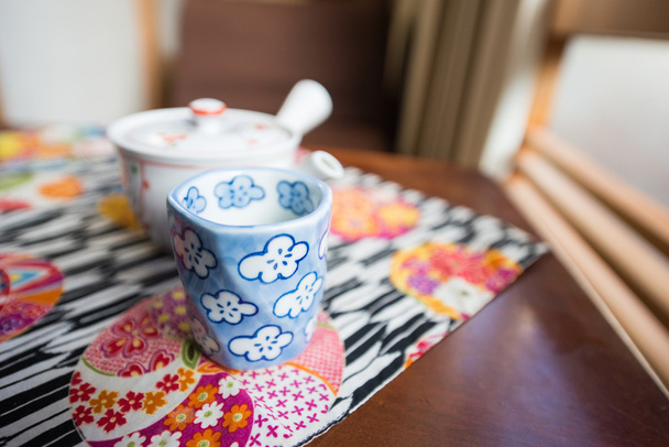 Sabah çay seti Ryokan tablo - Fotoğraf, Görsel