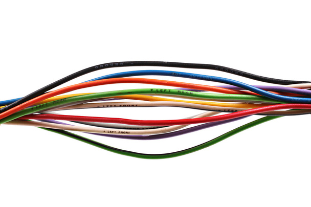 Цветные электрические провода
 - Фото, изображение