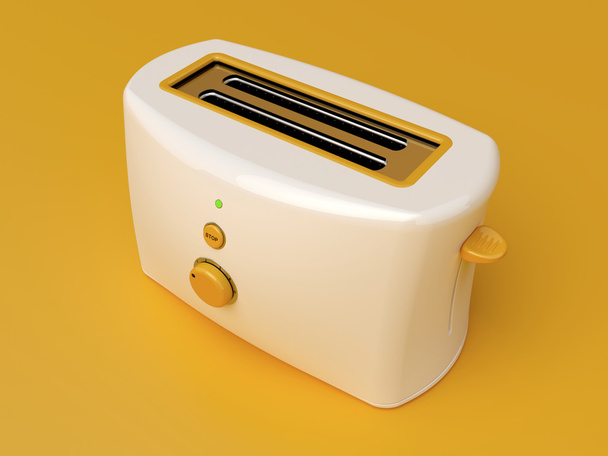 weißer elektrischer Toaster - Foto, Bild