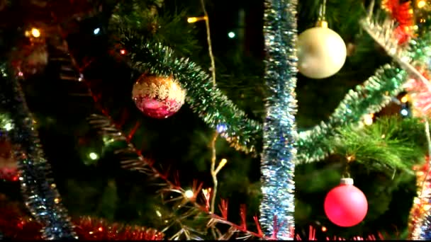 Vánoční strom světla bokeh - Záběry, video