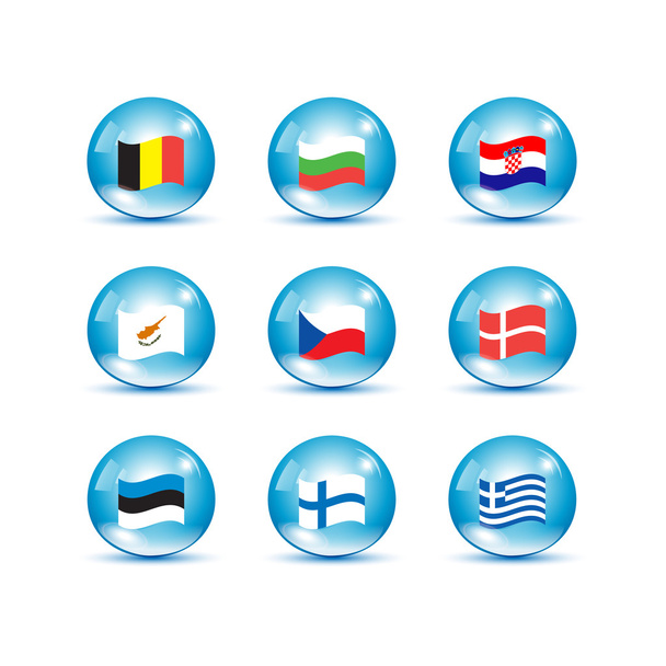 Banderas de países de la Unión Europea
 - Vector, imagen