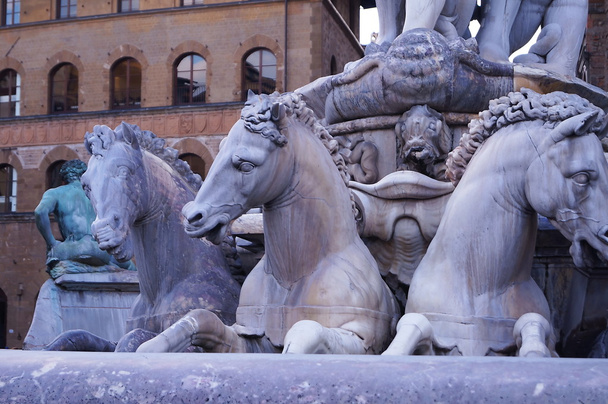 Fountune of Neptune by Folomeo Ammannati, Piazza Feloria, Florence, Italy
 - Фото, изображение