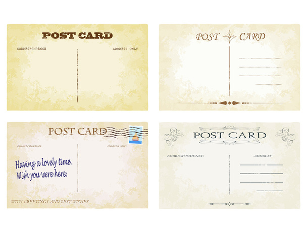 Cartões postais
 - Vetor, Imagem