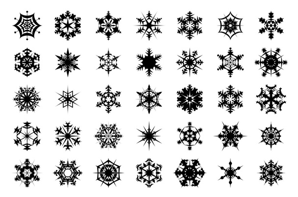 Copos de nieve - Vector, imagen