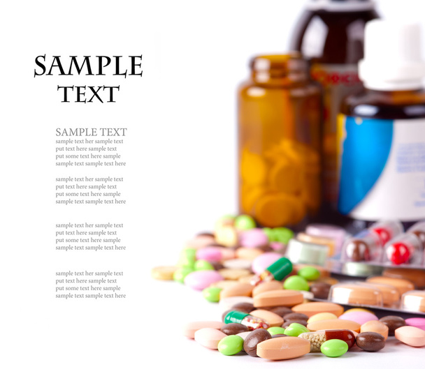 Heap of colorful pills - Photo, Image