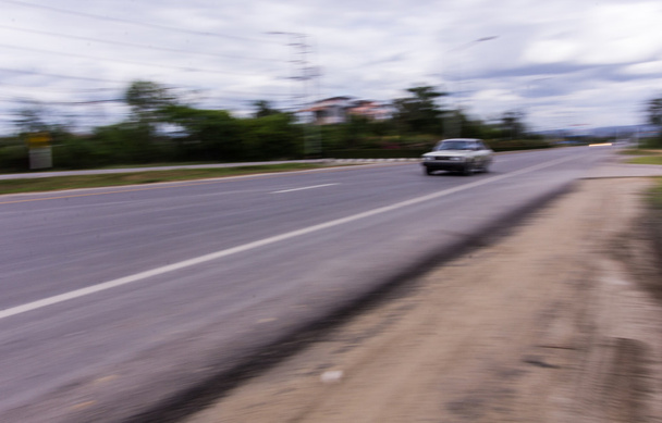 auto za překročení rychlosti v silniční - Fotografie, Obrázek