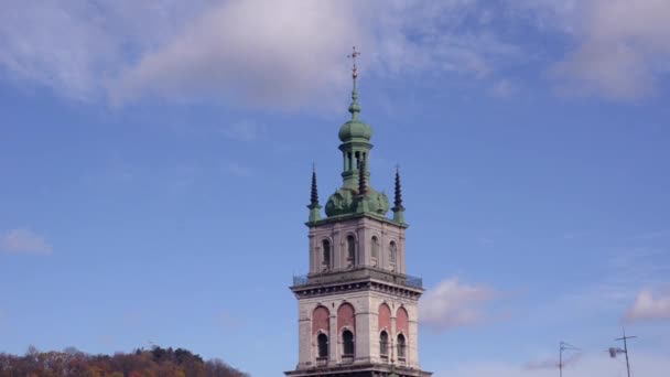 Assumption Churc Tower Kornyakta Lviv - Footage, Video