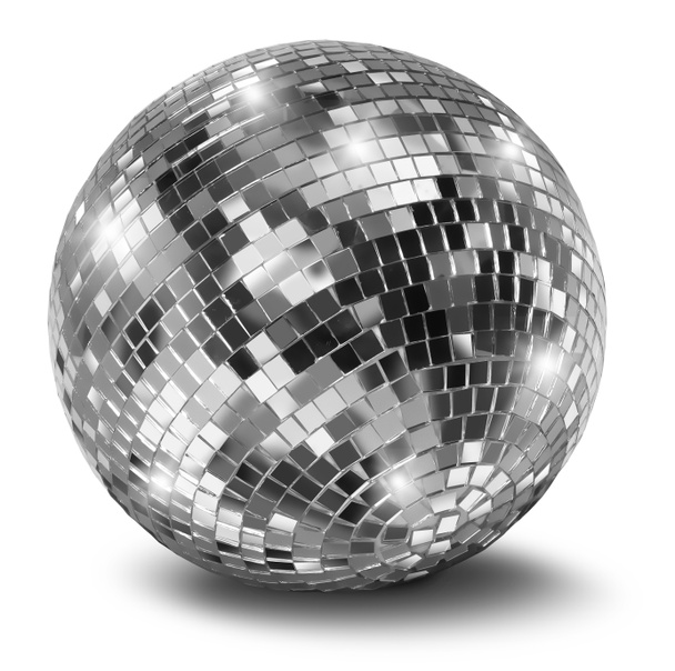 Argento palla specchio discoteca
 - Foto, immagini