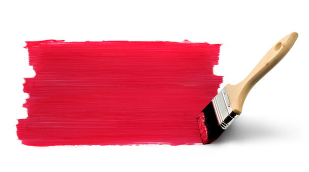 Pintura pincel rojo
 - Foto, imagen