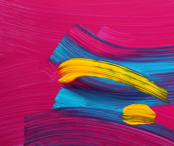 τα φωτεινά χρώματα βαφής τέχνης εγκεφαλικά επεισόδια - Φωτογραφία, εικόνα