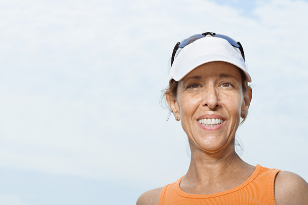 Sporty woman smiling - Foto, Imagem