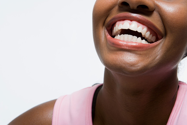 Black woman smiling - 写真・画像