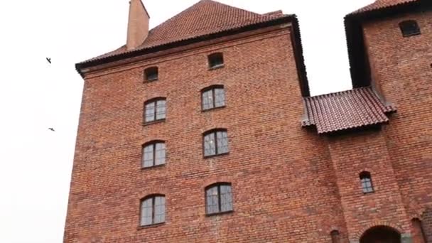 Κάστρο της Τεουτονικής Τάξης στο Μάλμπορκ της Πολωνίας - Πλάνα, βίντεο