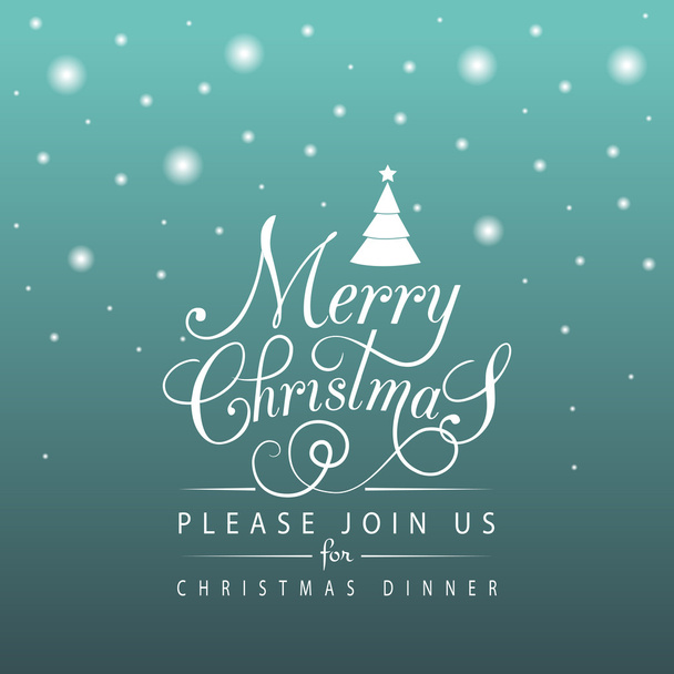 Design piatto stlye Christmas Card con stelle e fiocchi di neve
 - Vettoriali, immagini