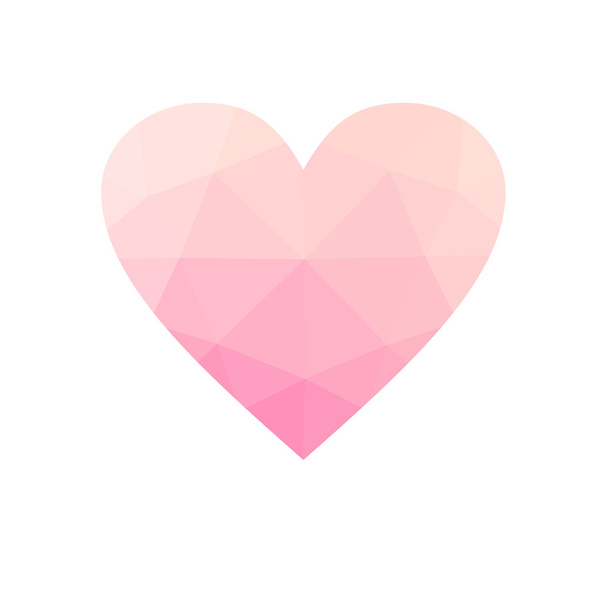 Coração rosa isolado no fundo branco
. - Foto, Imagem