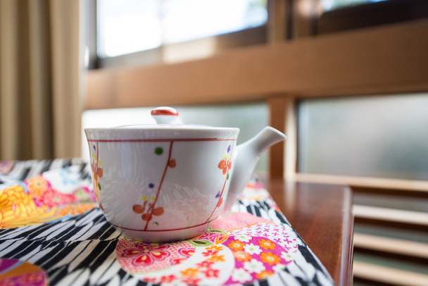 Sabah çay seti Ryokan tablo - Fotoğraf, Görsel