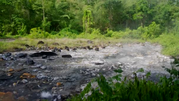 hot spring channel at Pong Duet Geyser - Footage, Video