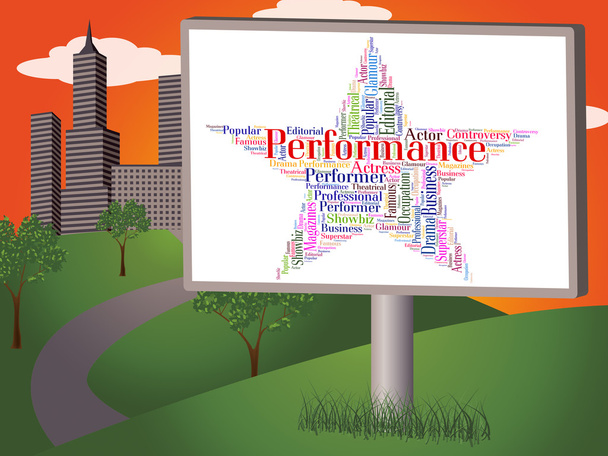 Performance Star significa teatros teatrales y entretenimiento
 - Foto, imagen