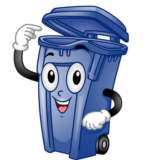 Abrir lata de lixo apontando para si mesmo
 - Foto, Imagem