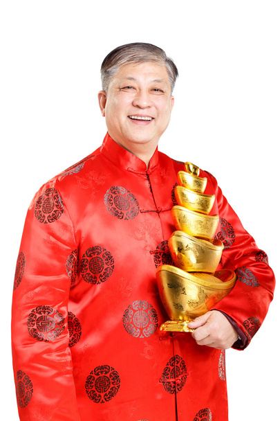 man in het Mandarijn voordat Chinees Nieuwjaar  - Foto, afbeelding