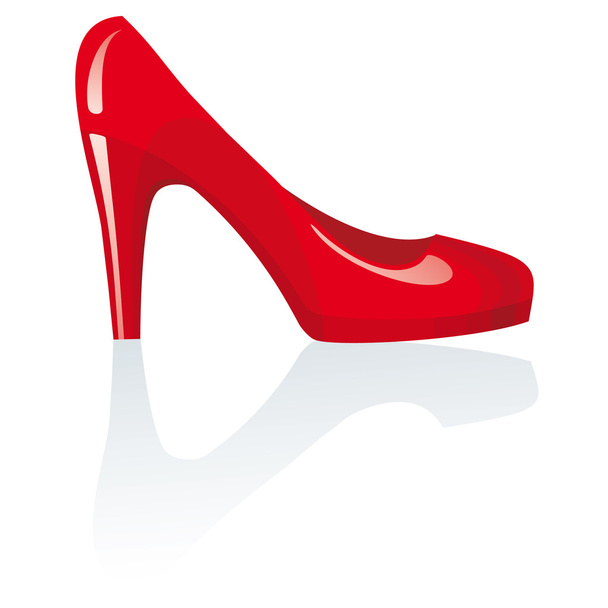 Kırmızı ayakkabılar - Vektör, Görsel