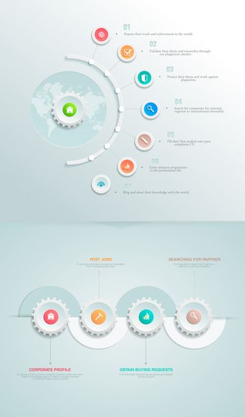 üzleti infographics elem - Vektor, kép