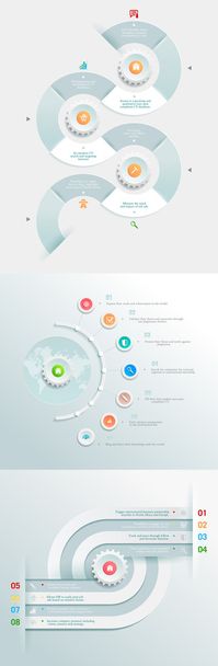 elemento de infografía empresarial
 - Vector, imagen