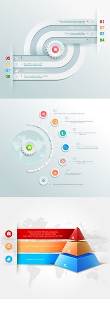 infographics element with  pyramid - Vector, Image
