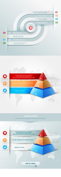 infografika prvek s pyramidou - Vektor, obrázek