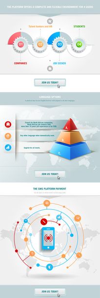 infografika prvek s pyramidou - Vektor, obrázek