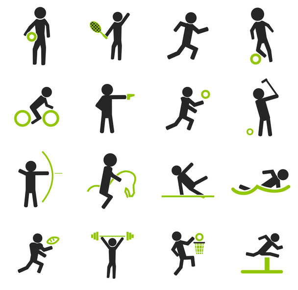 sport pictogrammenset - Vector, afbeelding