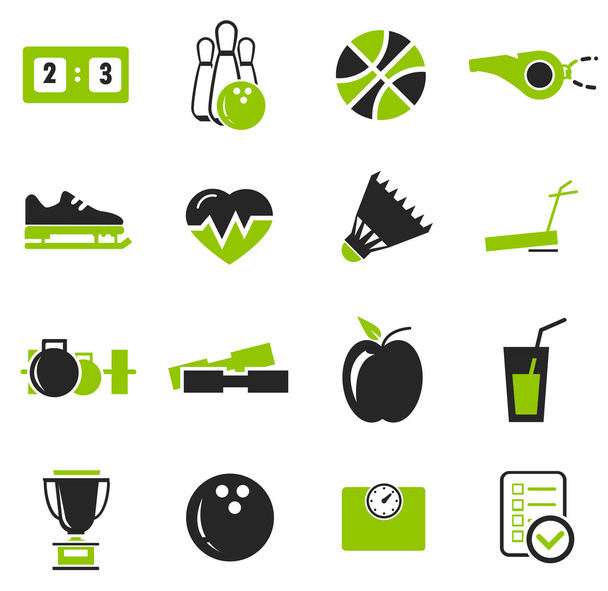 Sport icon set - Vector, Image