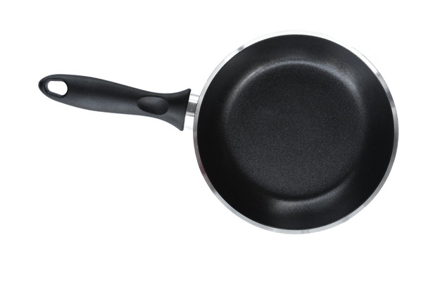 Frying pan isolated on plain background - Photo, Image