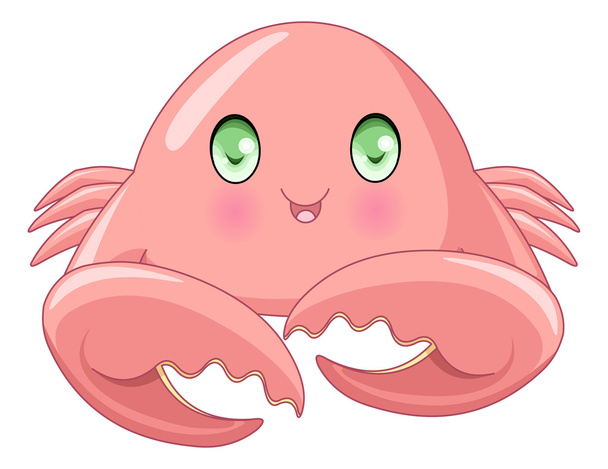 cute crab on white - Vector, Image