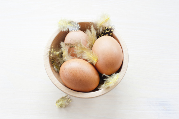 Três ovos de Páscoa
 - Foto, Imagem