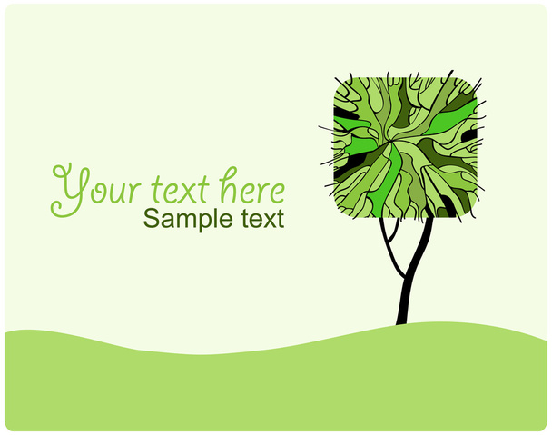 στυλιζαρισμένη δέντρο για το σχέδιό σας. εικονογράφηση φορέας - Διάνυσμα, εικόνα