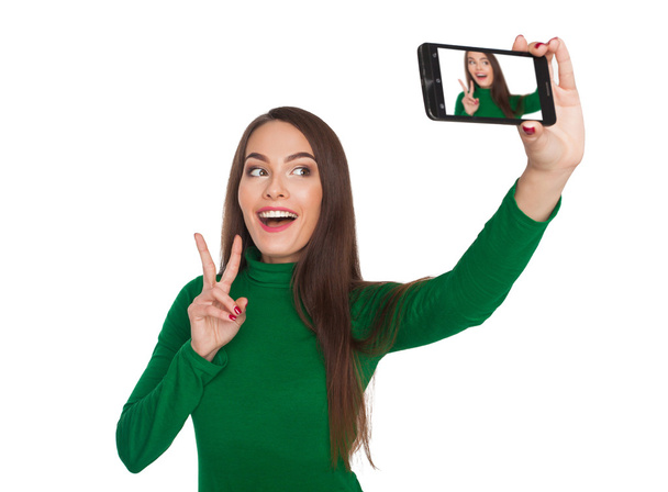 Bella ragazza fotografare selfie
 - Foto, immagini
