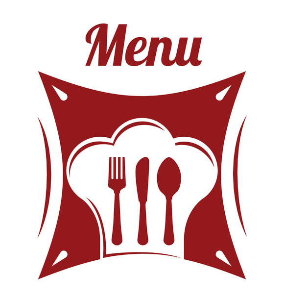 Design von Speisekarten und Restaurant-Ikonen - Vektor, Bild