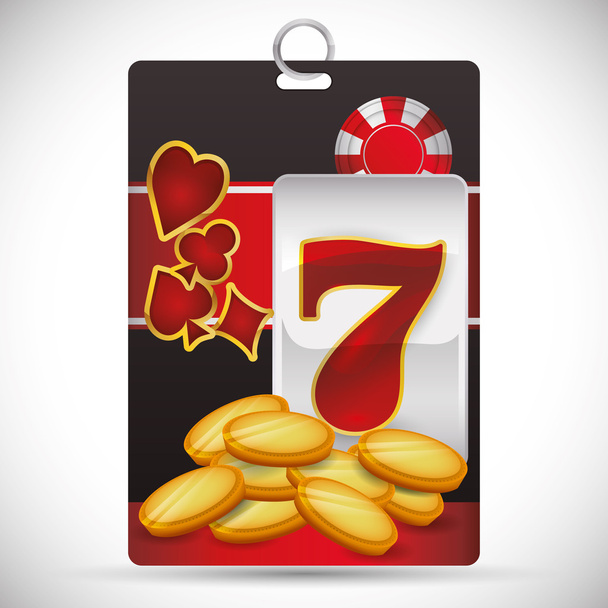 Diseño de iconos de Casino
 - Vector, imagen